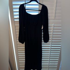 NWT - Old Navy maxi dress with slit and smocked detailing